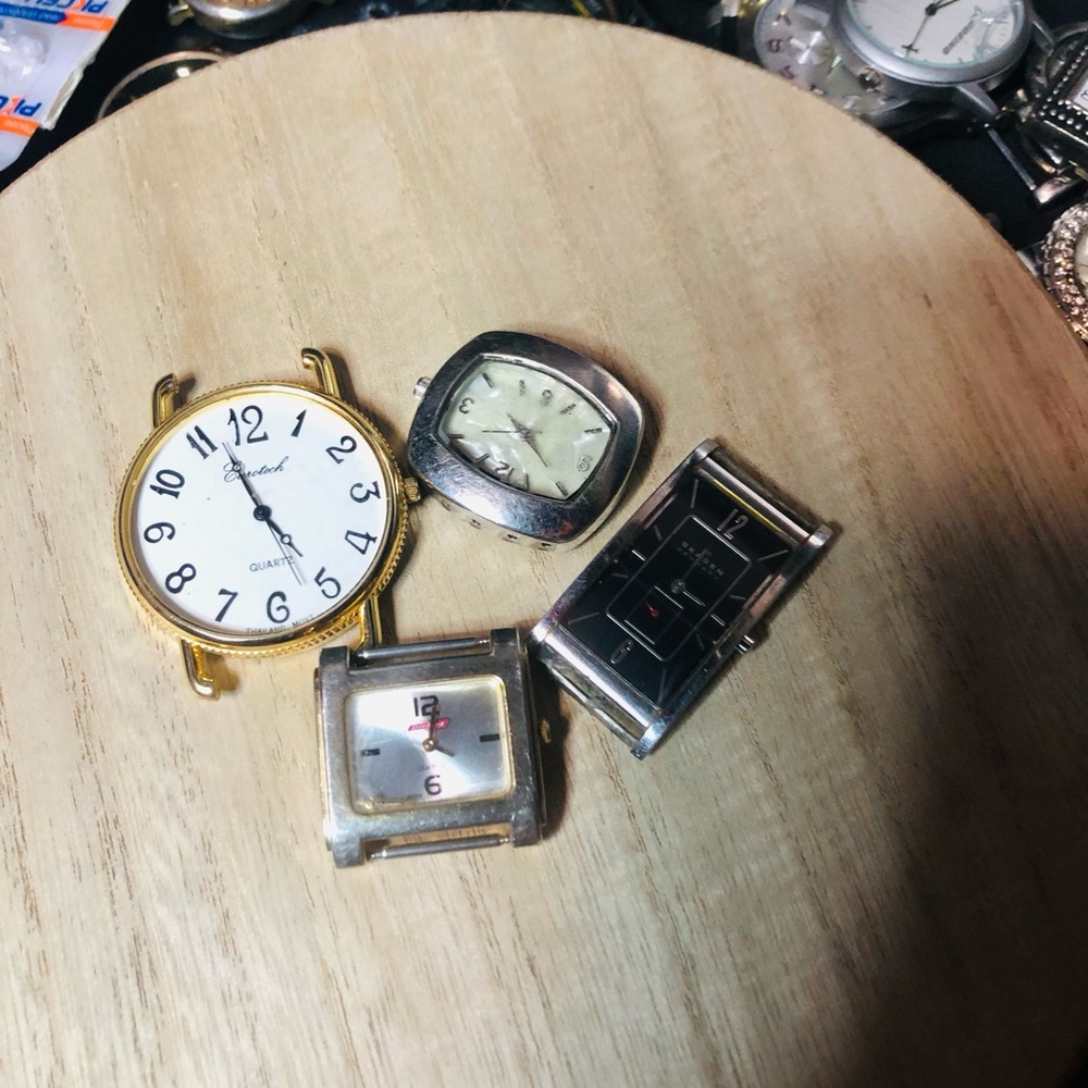 Men's Watch Faces Replacement Set in Gold and Silver Tones